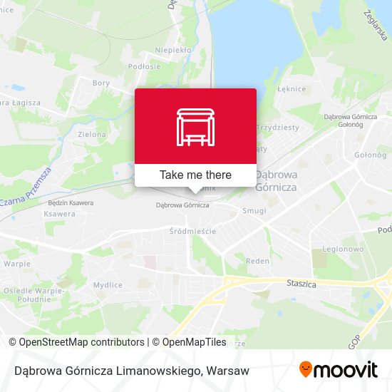 Dąbrowa Górnicza Limanowskiego map