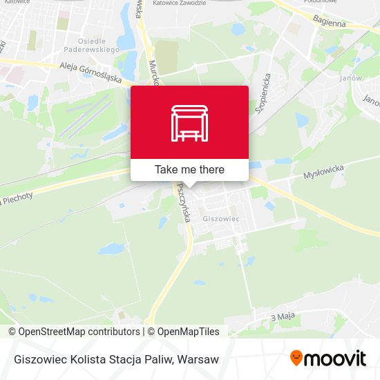 Giszowiec Kolista Stacja Paliw map