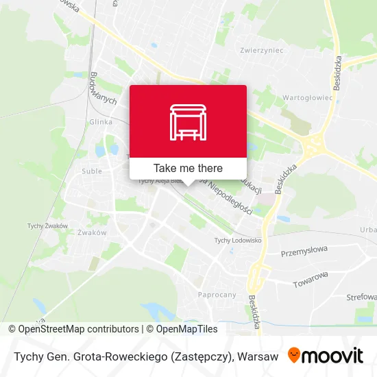 Карта Tychy Gen. Grota-Roweckiego (Zastępczy)
