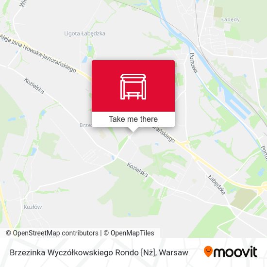 Brzezinka Wyczółkowskiego Rondo [Nż] map