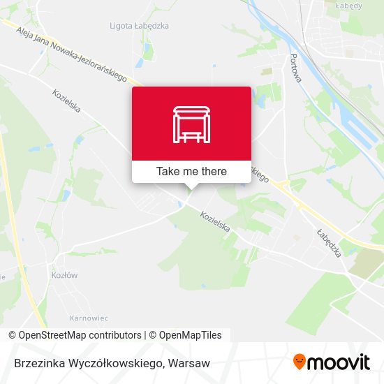 Карта Brzezinka Wyczółkowskiego