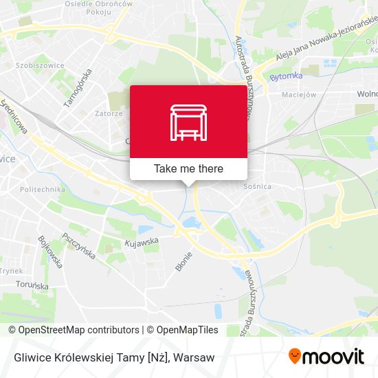 Gliwice Królewskiej Tamy [Nż] map