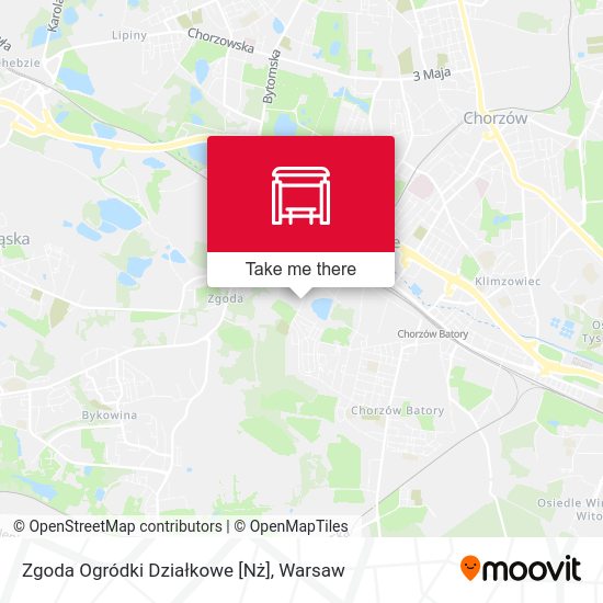 Zgoda Ogródki Działkowe [Nż] map