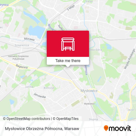 Mysłowice Obrzeżna Północna map