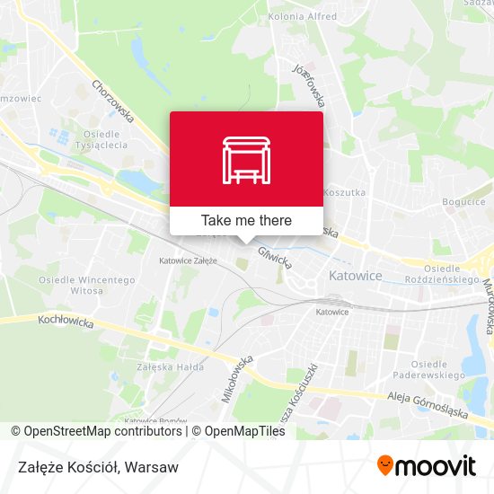 Załęże Kościół map