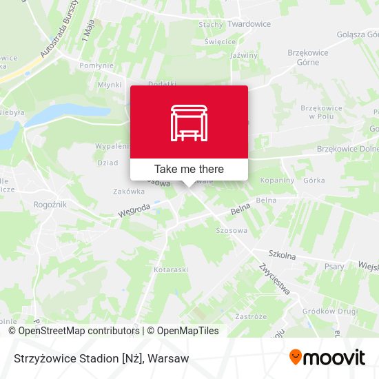 Strzyżowice Stadion [Nż] map