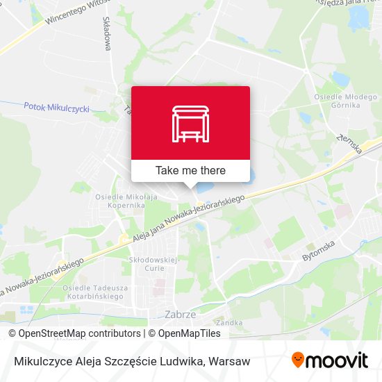 Mikulczyce Aleja Szczęście Ludwika map