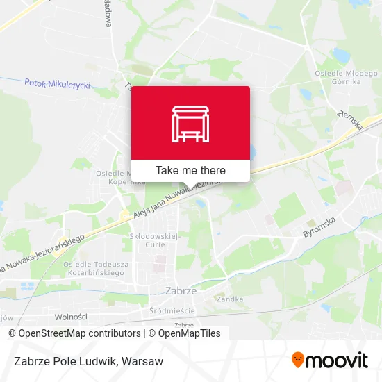 Карта Zabrze Pole Ludwik