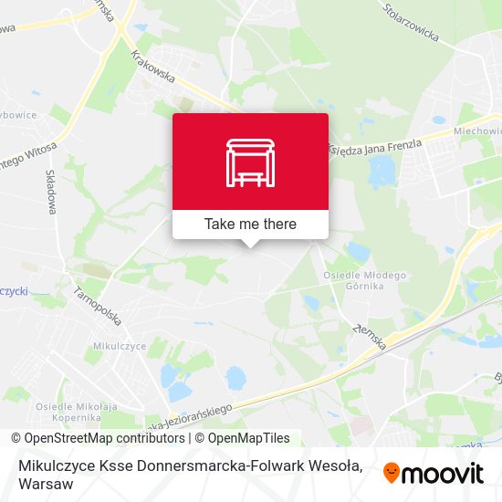 Mikulczyce Ksse Donnersmarcka-Folwark Wesoła map