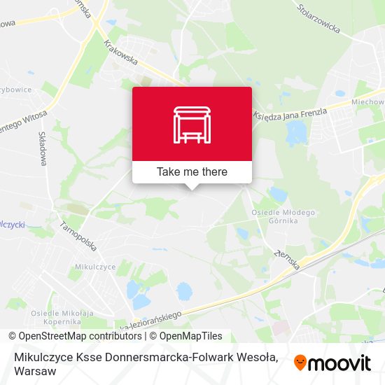 Mikulczyce Ksse Donnersmarcka-Folwark Wesoła map