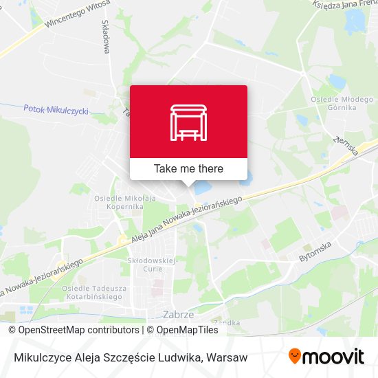 Mikulczyce Aleja Szczęście Ludwika map