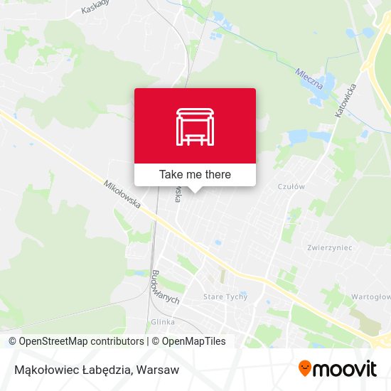 Mąkołowiec Łabędzia map