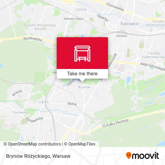 Brynów Różyckiego map