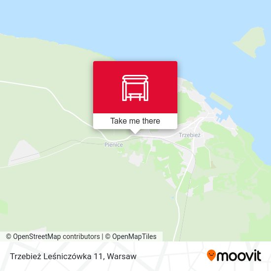 Trzebież Leśniczówka 11 map