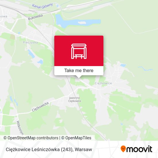 Карта Ciężkowice Leśniczówka (243)