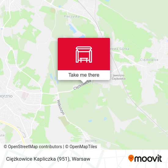 Карта Ciężkowice Kapliczka (951)