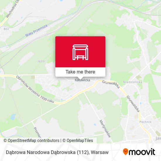 Карта Dąbrowa Narodowa Dąbrowska (112)