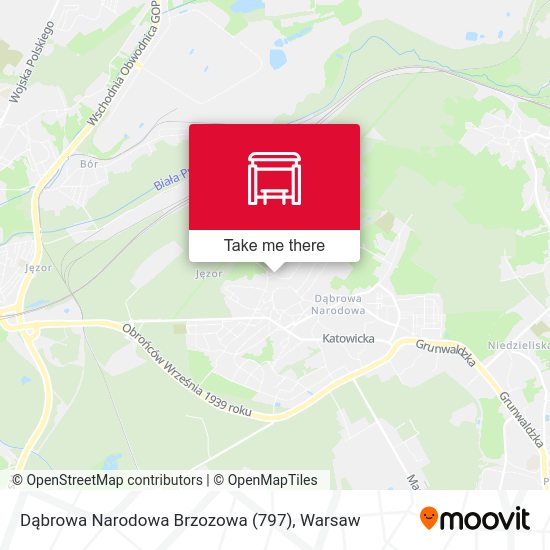 Карта Dąbrowa Narodowa Brzozowa (797)