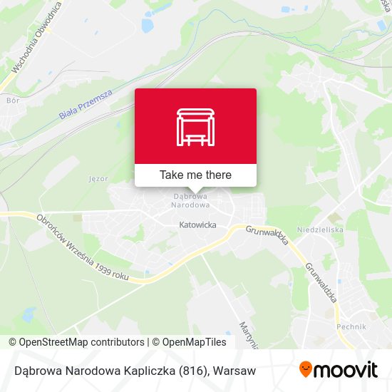 Dąbrowa Narodowa Kapliczka (816) map