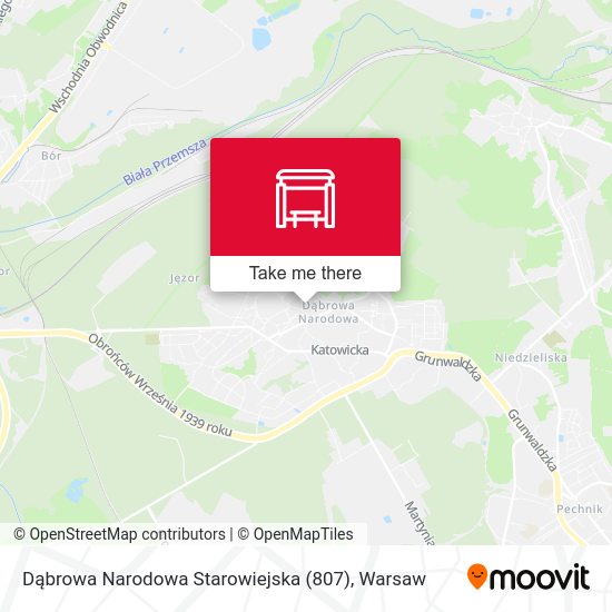 Карта Dąbrowa Narodowa Starowiejska (807)