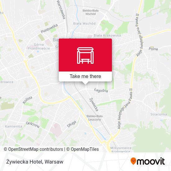 Żywiecka Hotel map