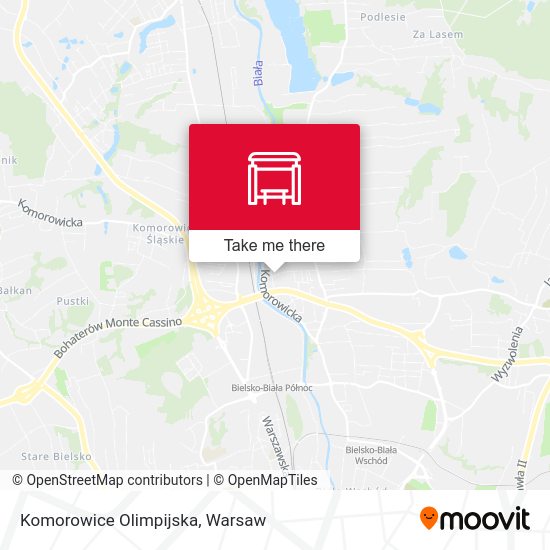 Komorowice Olimpijska map