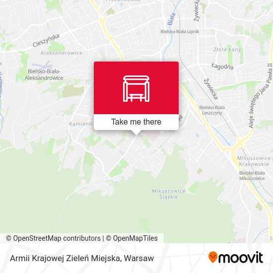 Armii Krajowej Zieleń Miejska map