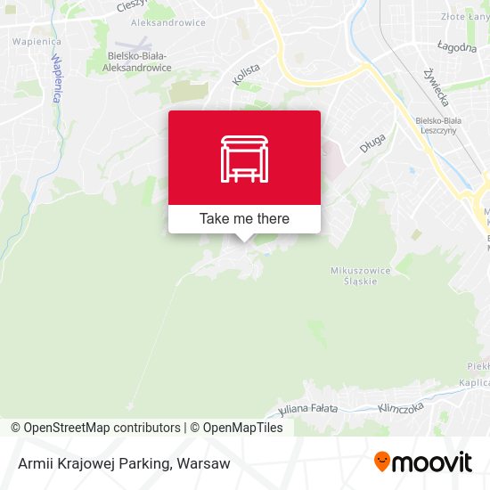 Armii Krajowej Parking map