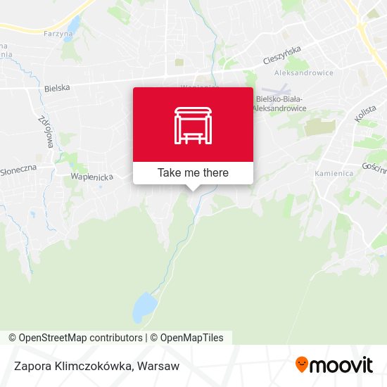 Карта Zapora Klimczokówka