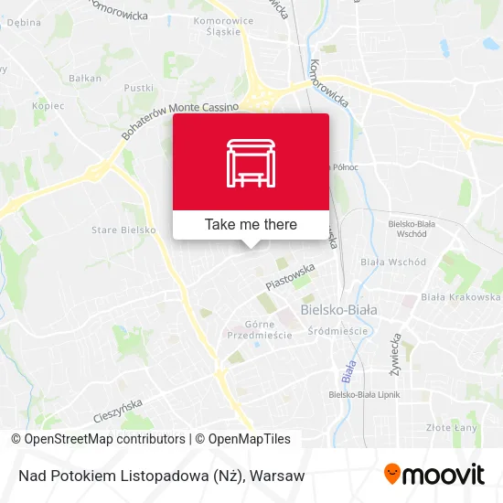 Карта Nad Potokiem Listopadowa (Nż)