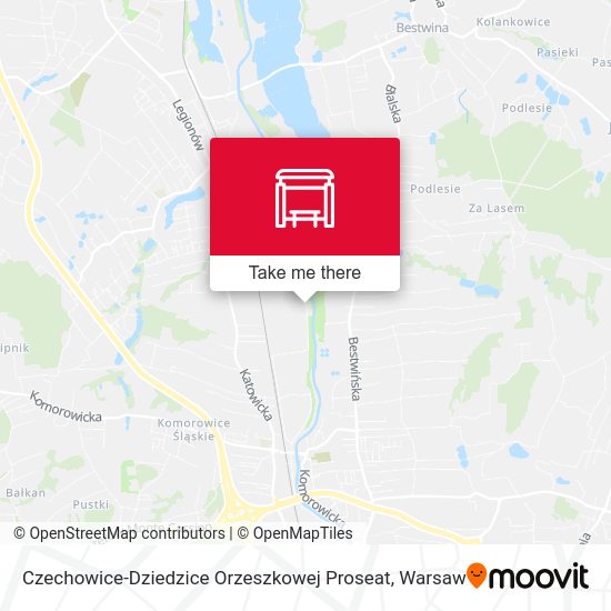 Карта Czechowice-Dziedzice Orzeszkowej Proseat