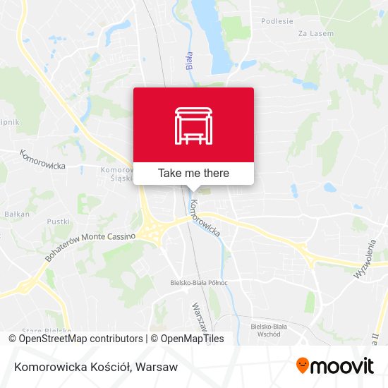 Komorowicka Kościół map