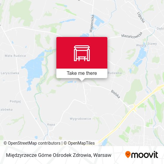 Карта Międzyrzecze Górne Ośrodek Zdrowia