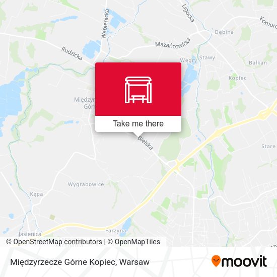 Карта Międzyrzecze Górne Kopiec