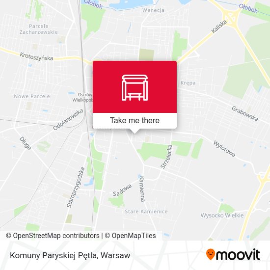 Komuny Paryskiej Pętla map