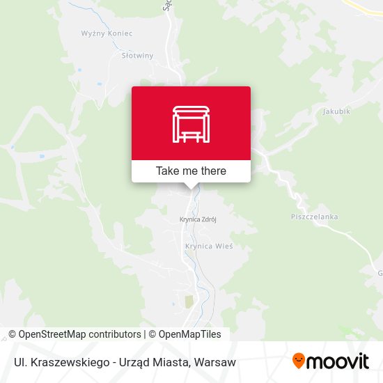 Ul. Kraszewskiego - Urząd Miasta map