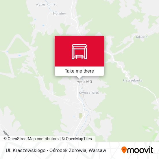 Ul. Kraszewskiego - Ośrodek Zdrowia map