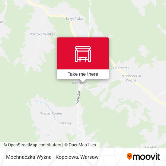 Карта Mochnaczka Wyżna - Kopciowa