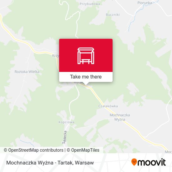 Mochnaczka Wyżna - Tartak map