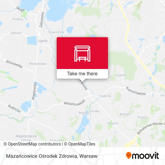 Mazańcowice Ośrodek Zdrowia map