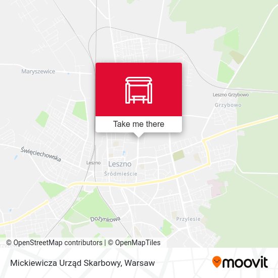 Mickiewicza Urząd Skarbowy map