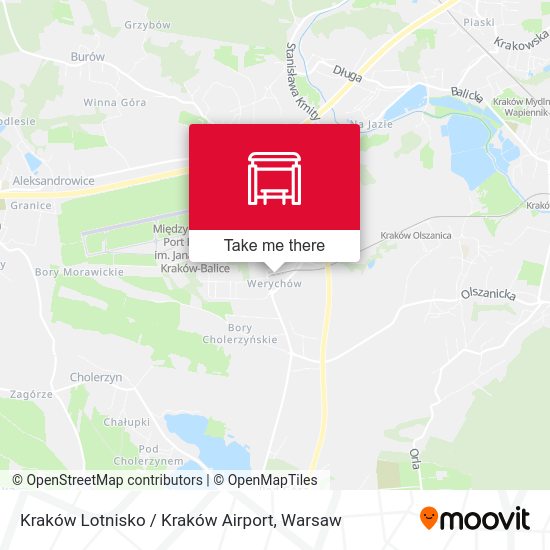 Kraków Lotnisko / Kraków Airport map