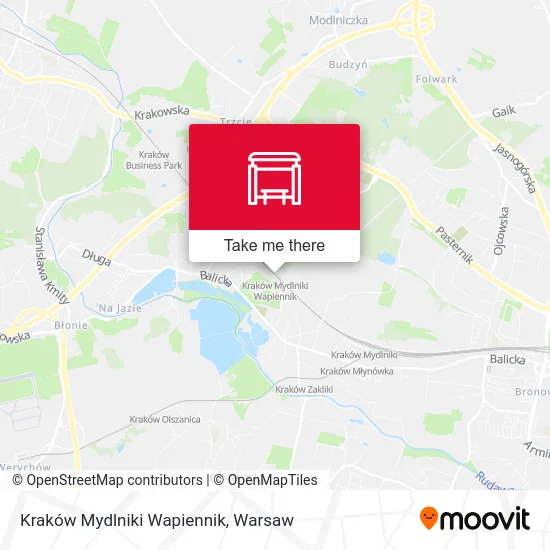 Карта Kraków Mydlniki Wapiennik