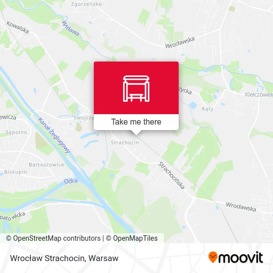 Карта Wrocław Strachocin