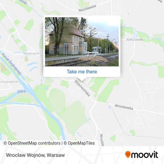 Wrocław Wojnów map