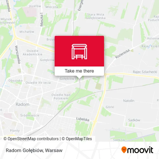 Карта Radom Gołębiów