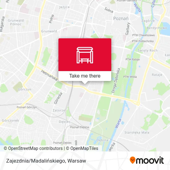 Карта Zajezdnia/Madalińskiego