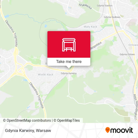Карта Gdynia Karwiny