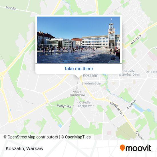 Koszalin map