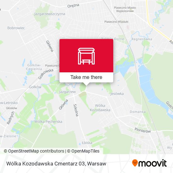 Карта Wólka Kozodawska Cmentarz